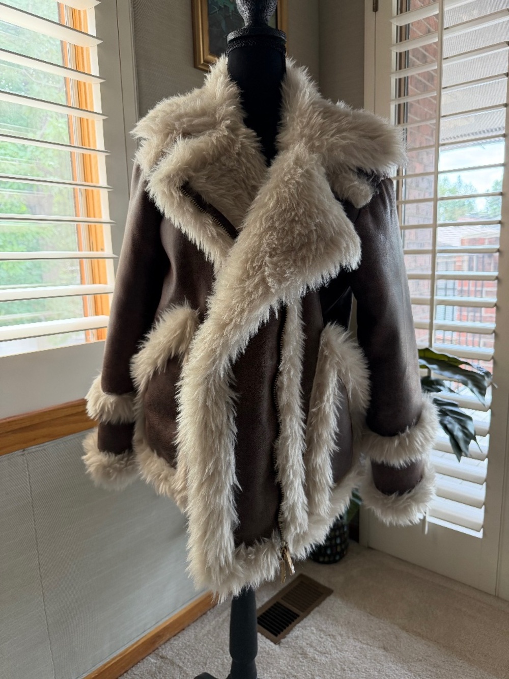 Ramy Brook HAL Faux Shearling Jacket NWT Size Small